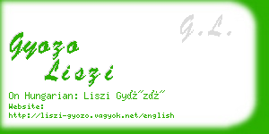 gyozo liszi business card